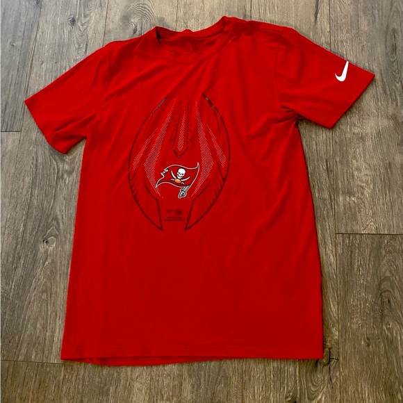 Nike Mens Dri-Fit Tampa Bay Buccaneers Bucs NFL Tee shirt small red euc flawless - Picture 5 of 8